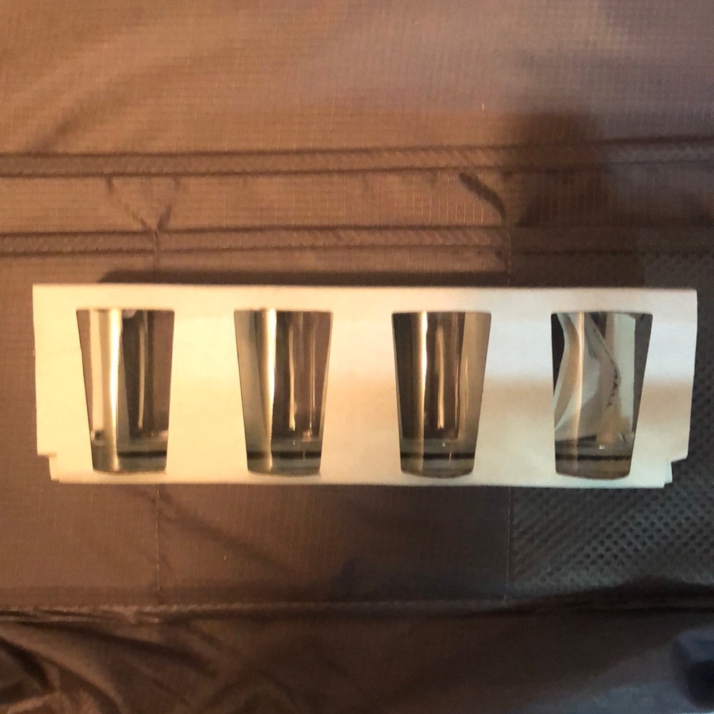 4 pack glass candle holder